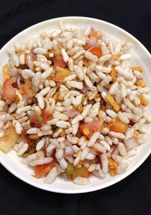 A picture of Bhelpuri Tamilnadu evening snack.