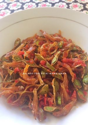 Foto resep Sambal goreng teri Pete (balado bada patai)