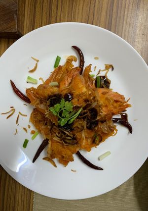 รูปของ กุ้งราดซอสมะขาม