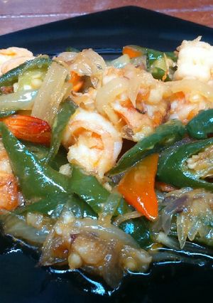 Foto resep Tumis Udang Lombok Ijo