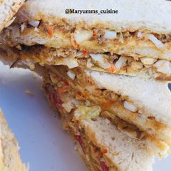 A picture of Fish🌸sandwich by maryumms_cuisine.