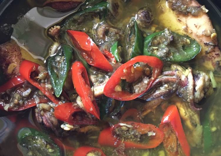 Resep Cumi tinta hitam yang Enak Banget