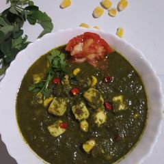 A picture of Green Corn Paneer.