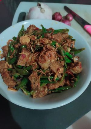 Foto resep Sambal goreng tempe+kacang panjang