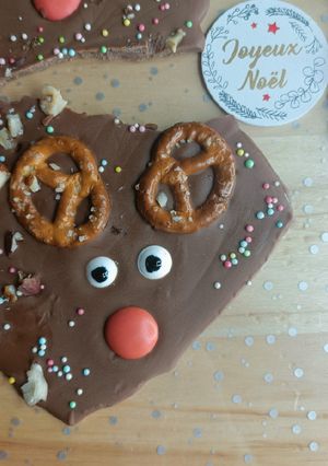 Une photo de 🎄 Chocolat tête de rennes (Noël)
