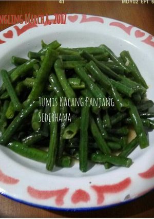 Foto resep Tumis Kacang Panjang Sederhana 🍃