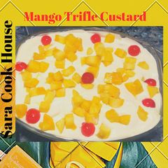 A picture of Mango Trifle Custard.