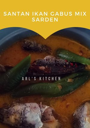 Foto resep Santan ikan gabus mix sarden