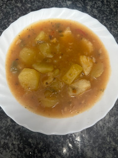 Una foto de 497. Estofado de bacalao (principal pescado)