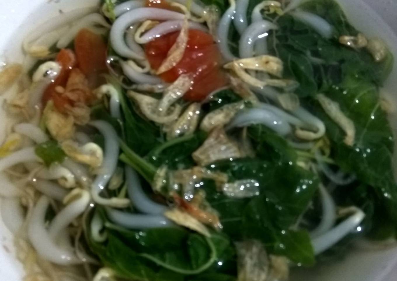Sayur Bening Bayam + Toge