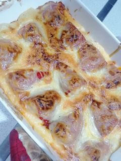 Una foto de Pimiento de piquillo relleno y gratinados