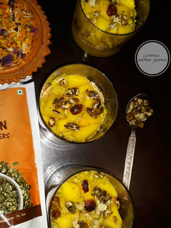 A picture of Mango parfait.