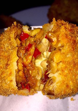 Foto resep Tempe goreng isi rebon pedas