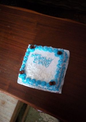 A picture of White forest cake.