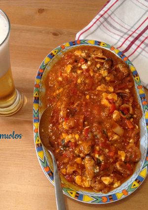 A picture of Seafood Saganaki.