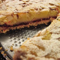 A picture of Raspberry Almond Tart “Torta della Santa Maria”.
