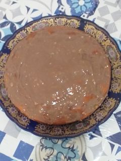 صورة لوصفة كيكة بكريمة الشوكولاته
