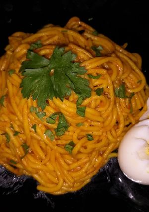 صورة لوصفة سباغيتي بصلصة طماطم 🍝