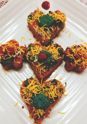 A picture of Vegetable Sev Khamni.