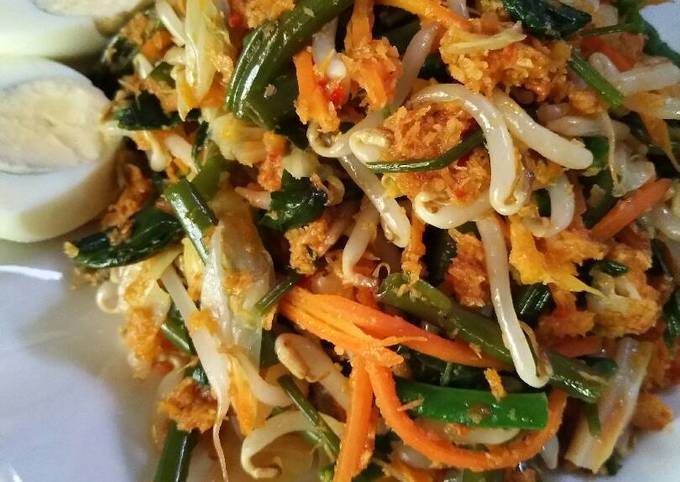 Ini dia! Cara termudah memasak Urap Sayur bumbu tumis  sempurna