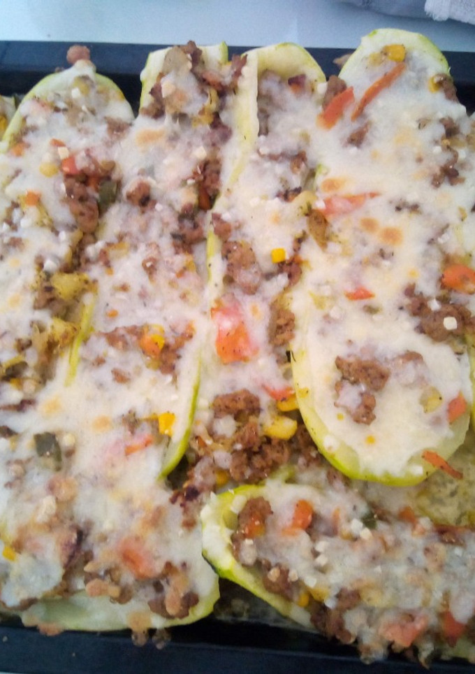 Una foto de Calabacines rellenos gratinados