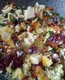 Egg paneer mix veg stir fry
