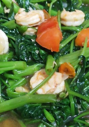 Foto resep Cah Kangkung Udang