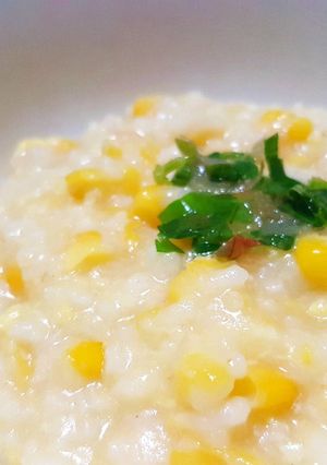 Foto resep Chicken and Corn Congee Porridge (Bubur Jagung Ayam)