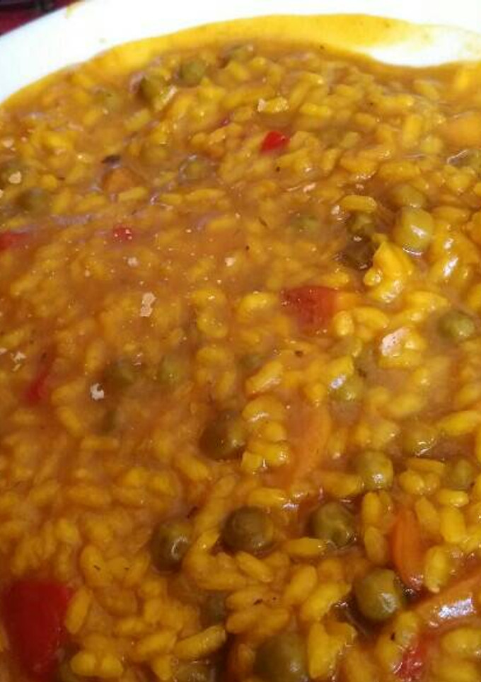 Una foto de Arroz con tiras de potón