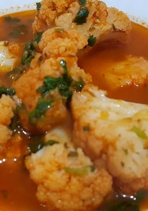 A picture of Cauliflower stew يخنة القرنبيط.