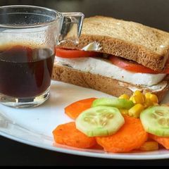 A picture of Vegetable Mayo cheese sandwich.