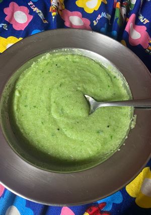 A picture of Palak Upma.