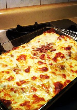 Una foto de Lasaña Tres Quesos