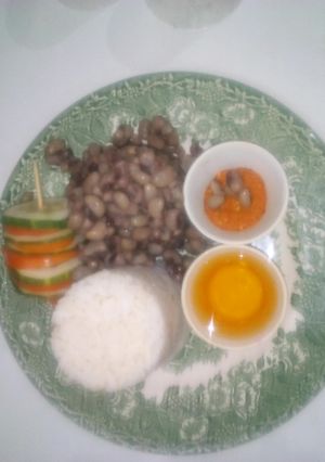 A picture of Shinkafa da wake da mai da yaji #garaugaraucontest.
