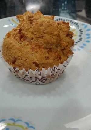 Sajtos muffin recept fotója