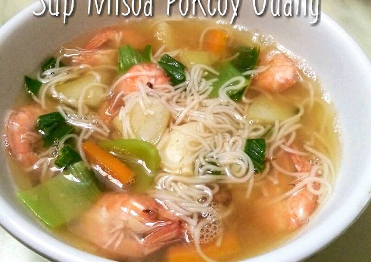 Resep Sup Misoa Pokcoy Udang yang Menggugah Selera