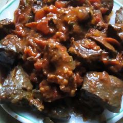 A picture of Fried liver.