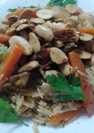صورة لوصفة طريقة صنع رز البخاري 😋