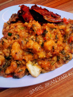 Yam porridge ainihin hoton girkin