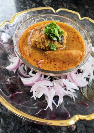 A picture of Wadi aloo ki sabzi.