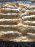 Canelones rellenos de carne molida