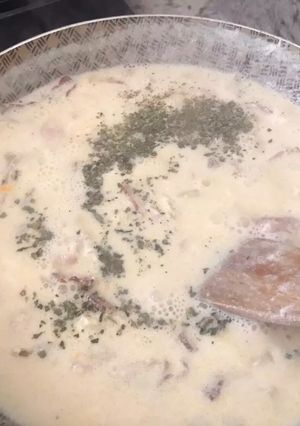 Una foto de Salsa carbonara