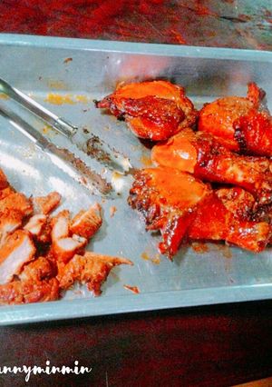 รูปของ ไก่ย่างแบบร้านส้มตำ(หม้ออบลมร้อน)