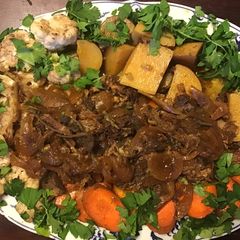 A picture of California Farm Goat Steak Crockpot Recipe.