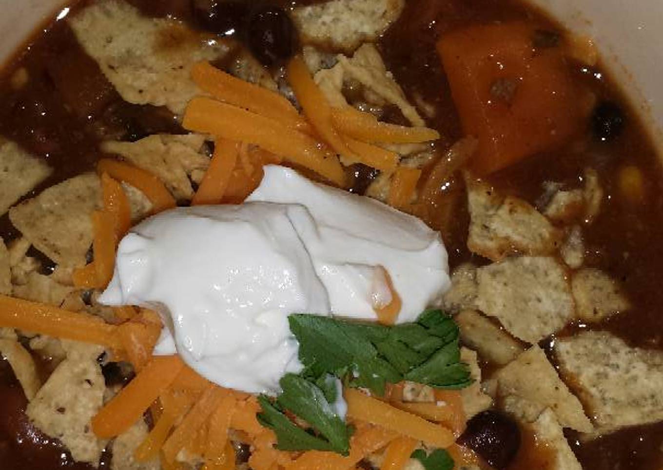 Black Bean and Sweet Potato Chili - CROCKPOT