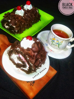 Foto resep Black forest roll