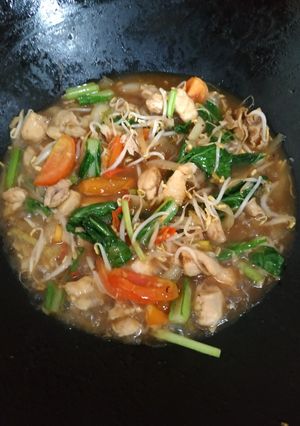 Foto resep Tumis Ayam Sawi Toge