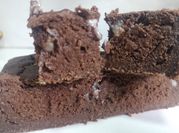 Una foto de brownie de plátano