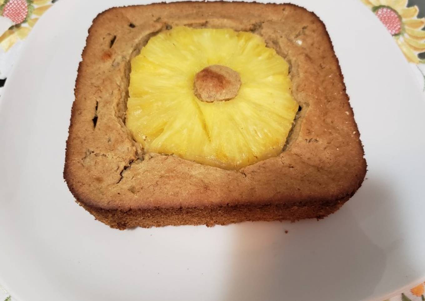 Pan de harina de avena con banana y piña