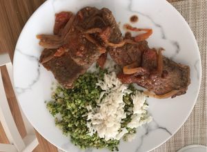 Una foto de Carne en Bistec
